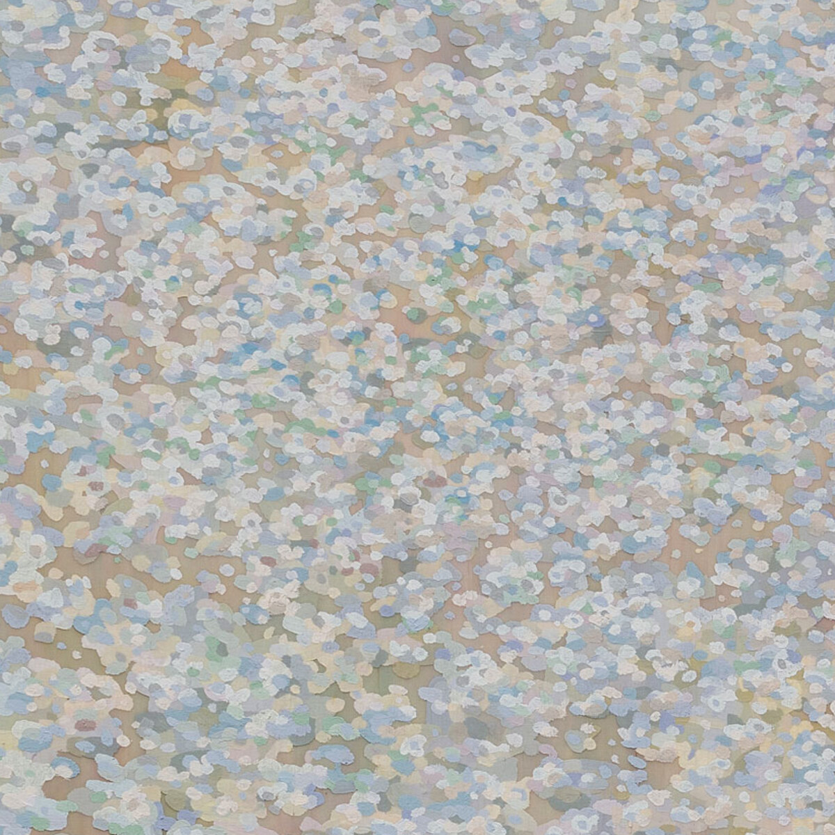 Detail of the layered abstract painting Infinite Closure